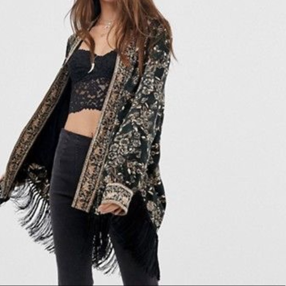 Free People Kaelin Kimono Jacket